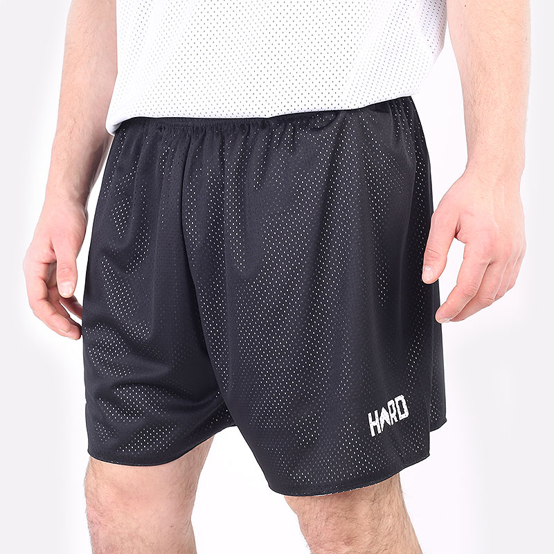 мужские черные двухсторонние шорты Hard Unifrom 22-2 black/white - цена, описание, фото 1